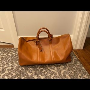 Louis Vuitton Leather Keepall in excellent used condition.